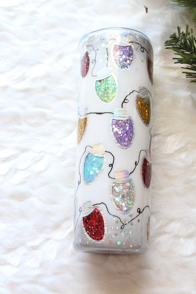 Christmas Lights Peek-a-Boo Tumbler – AvaMae Creations