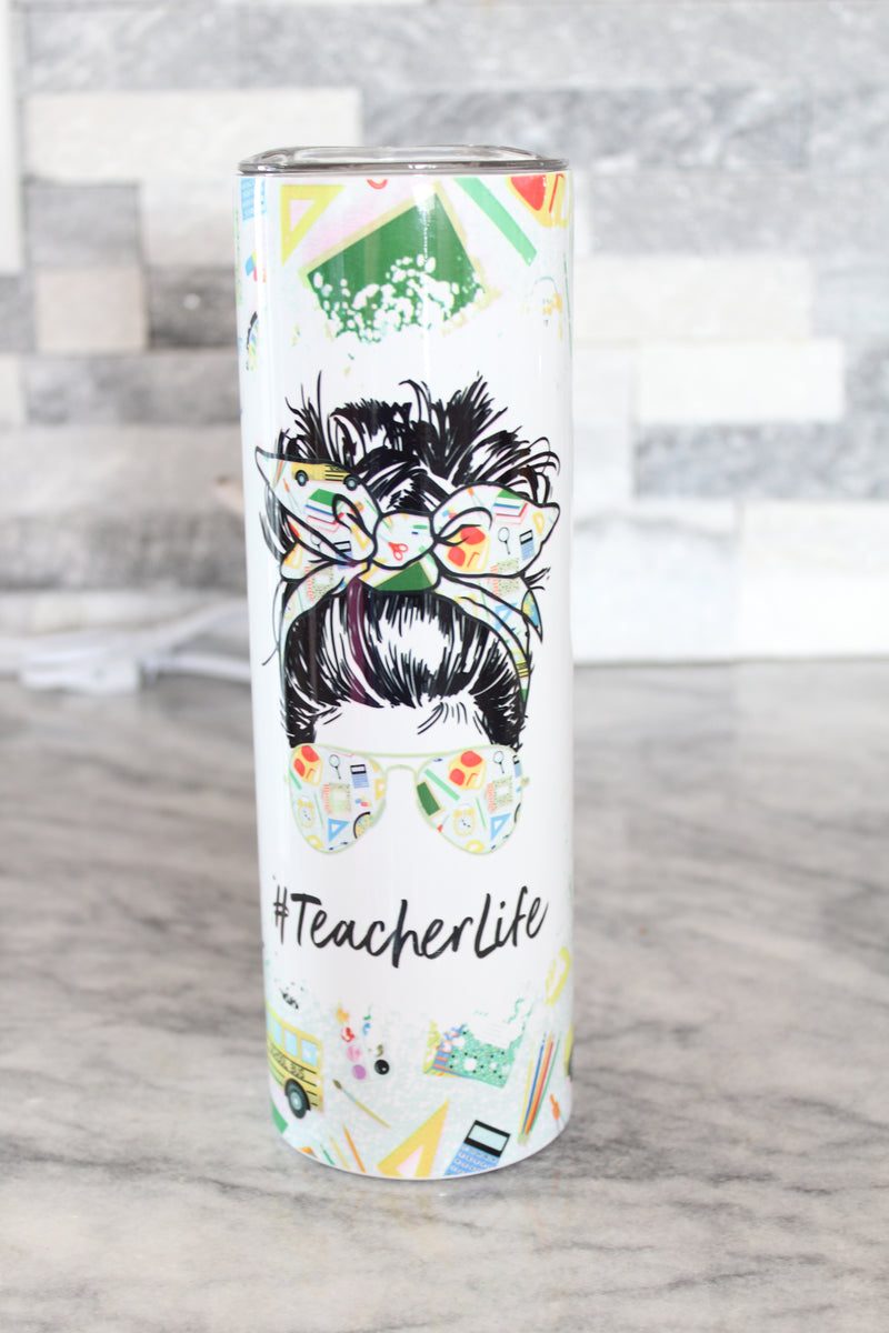 Teacher Life Sublimation Tumbler – AvaMae Creations