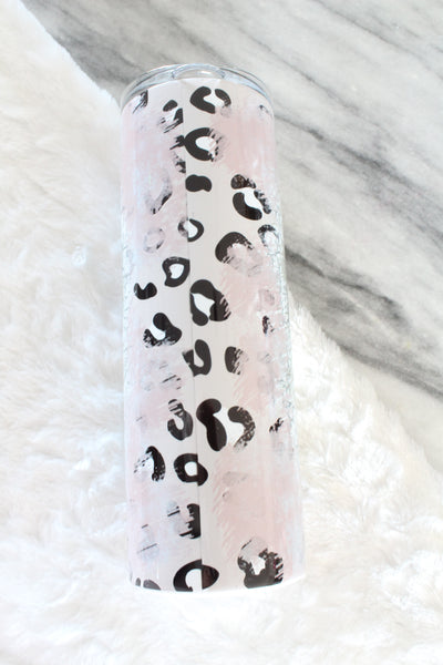 Mommy and Me Pink Cheetah Print Sublimation Tumblers