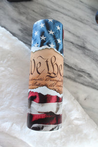 We the People Sublimation Tumbler